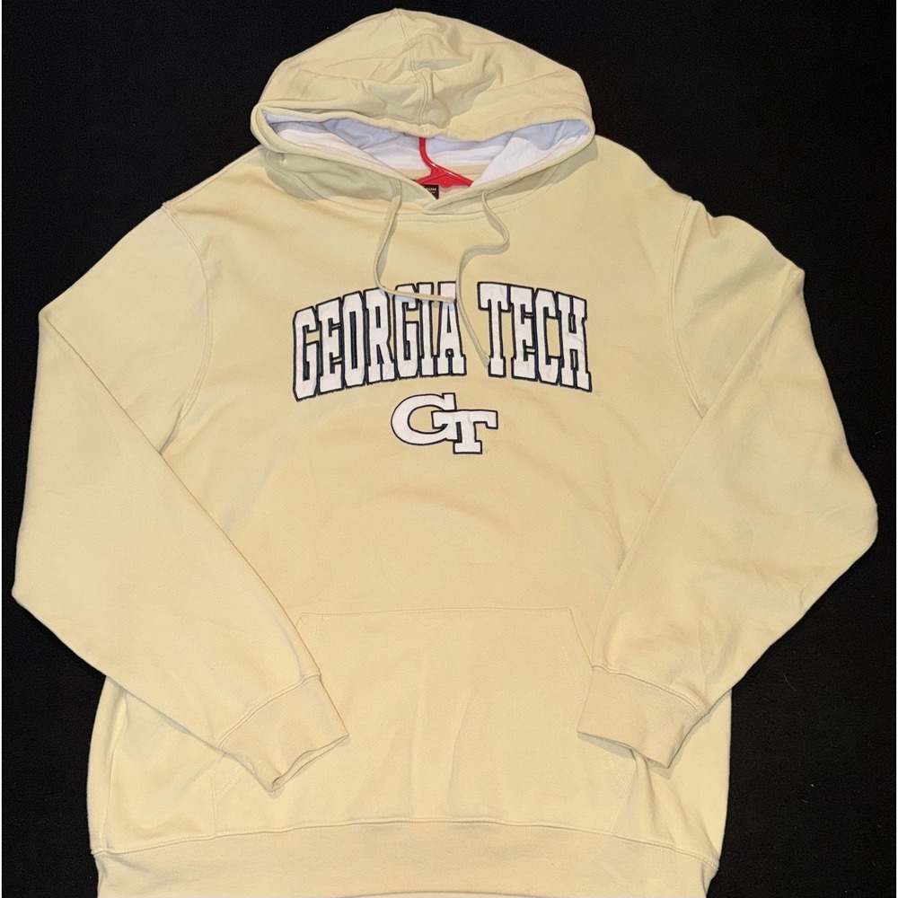 Georgia Tech Yellow Jackets Long Sleeve Hooded Sweatshirt Mens XL